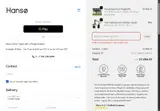 Hanso Home coupon verification screenshot