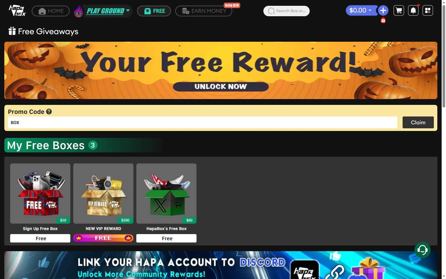 Hapa Box checkout page showing Hapa Box promo code box | Screenshot taken by SimplyCodes community member on Nov 12, 2025