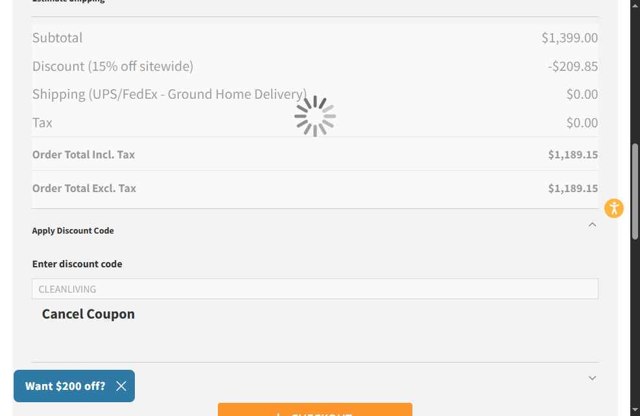 Happsy checkout page showing Happsy discount code box | Screenshot taken by SimplyCodes community member on Jul 19, 2025
