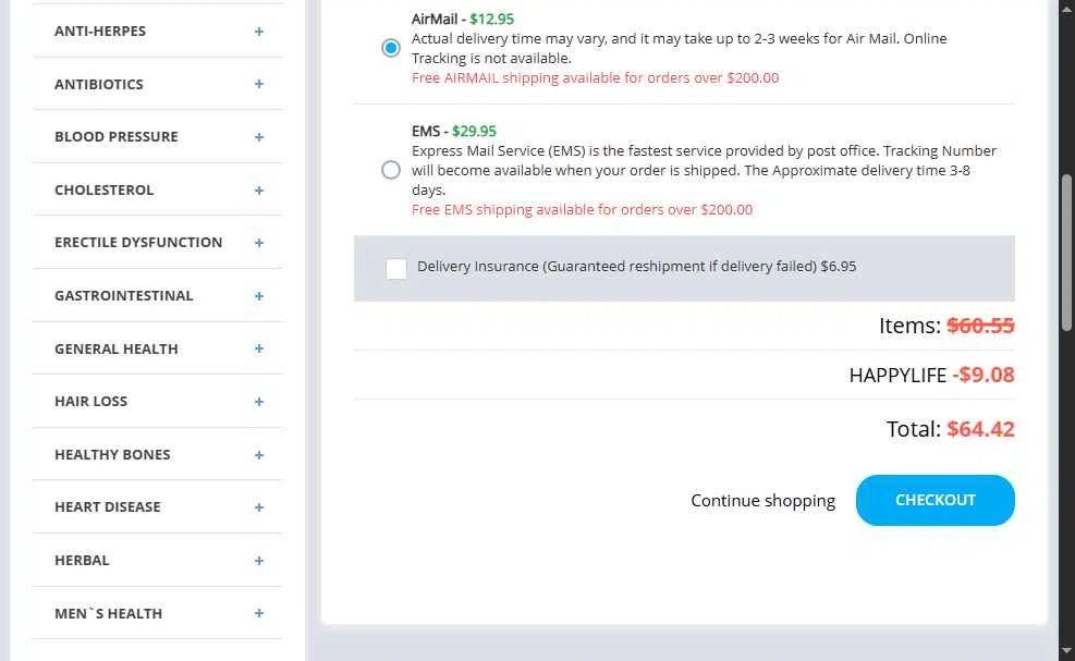 Happy Family Store checkout page showing Happy Family Store coupon code box | Screenshot taken by SimplyCodes community member on Jan 17, 2026