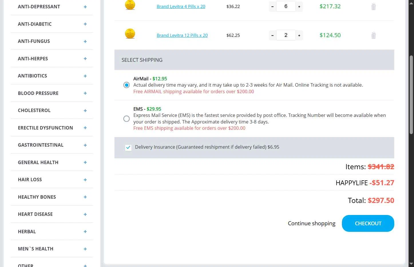 Happy Family Store checkout page showing Happy Family Store coupon code box | Screenshot taken by SimplyCodes community member on Jan 17, 2026