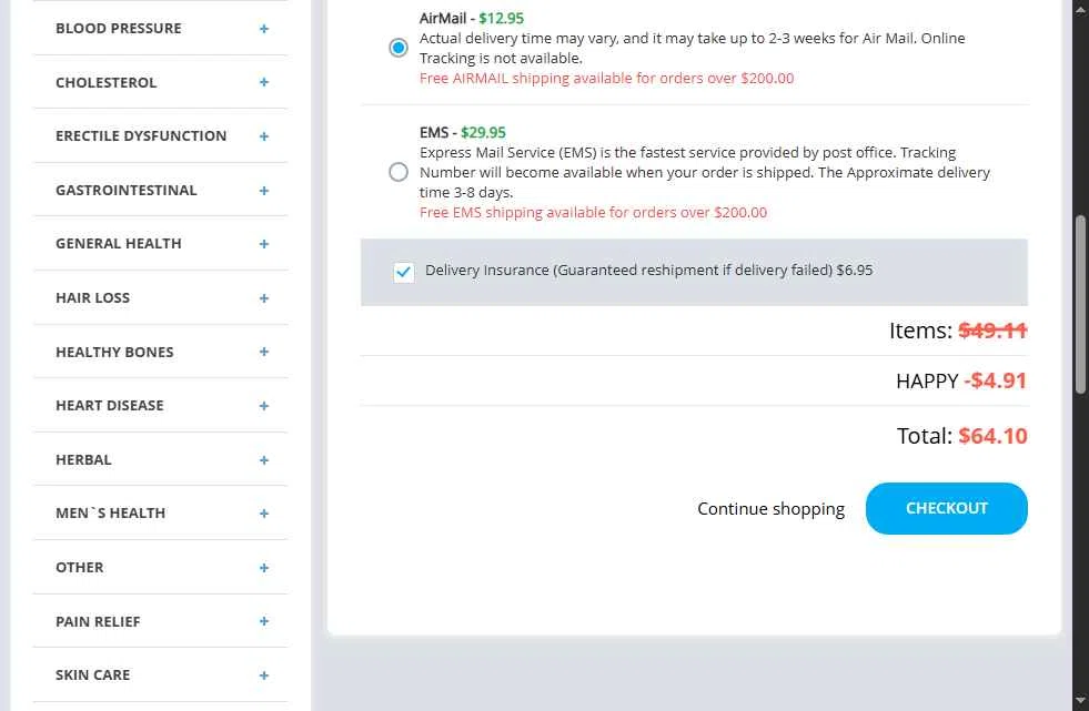 Happy Family Store checkout page showing Happy Family Store coupon code box | Screenshot taken by SimplyCodes community member on Dec 2, 2025