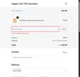Happy Fruit coupon verification screenshot