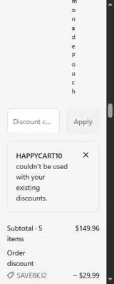 Happy Fruit coupon verification screenshot