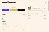 Happy Gardens coupon verification screenshot