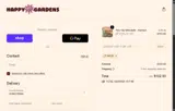 Happy Gardens coupon verification screenshot