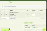 Happy Go Leafy coupon verification screenshot