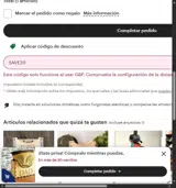 SAVE20 coupon verification screenshot