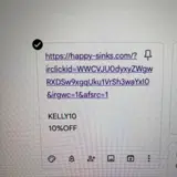 KELLY10 coupon verification screenshot