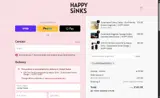 HAPPYSINKSSAVE10 coupon verification screenshot