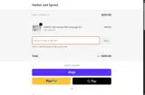 Harbor and Sprout coupon verification screenshot