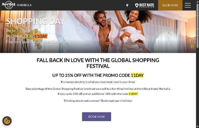 Hard Rock Hotel checkout page showing Hard Rock Hotel promo code box | Screenshot taken by SimplyCodes community member on Aug 24, 2025