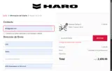 Haro Bikes coupon verification screenshot