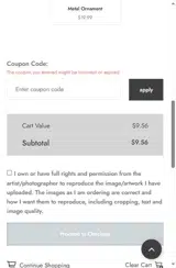 HOLLY20 coupon verification screenshot