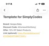 Athomewithbrittanyj coupon verification screenshot