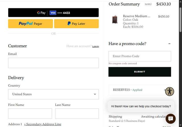 Hartmann checkout page showing Hartmann coupon code box | Screenshot taken by SimplyCodes community member on Sep 13, 2025