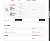 Harvest Kratom coupon verification screenshot
