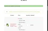 Harvest Kratom coupon verification screenshot
