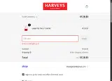 HARVEYSFAM coupon verification screenshot