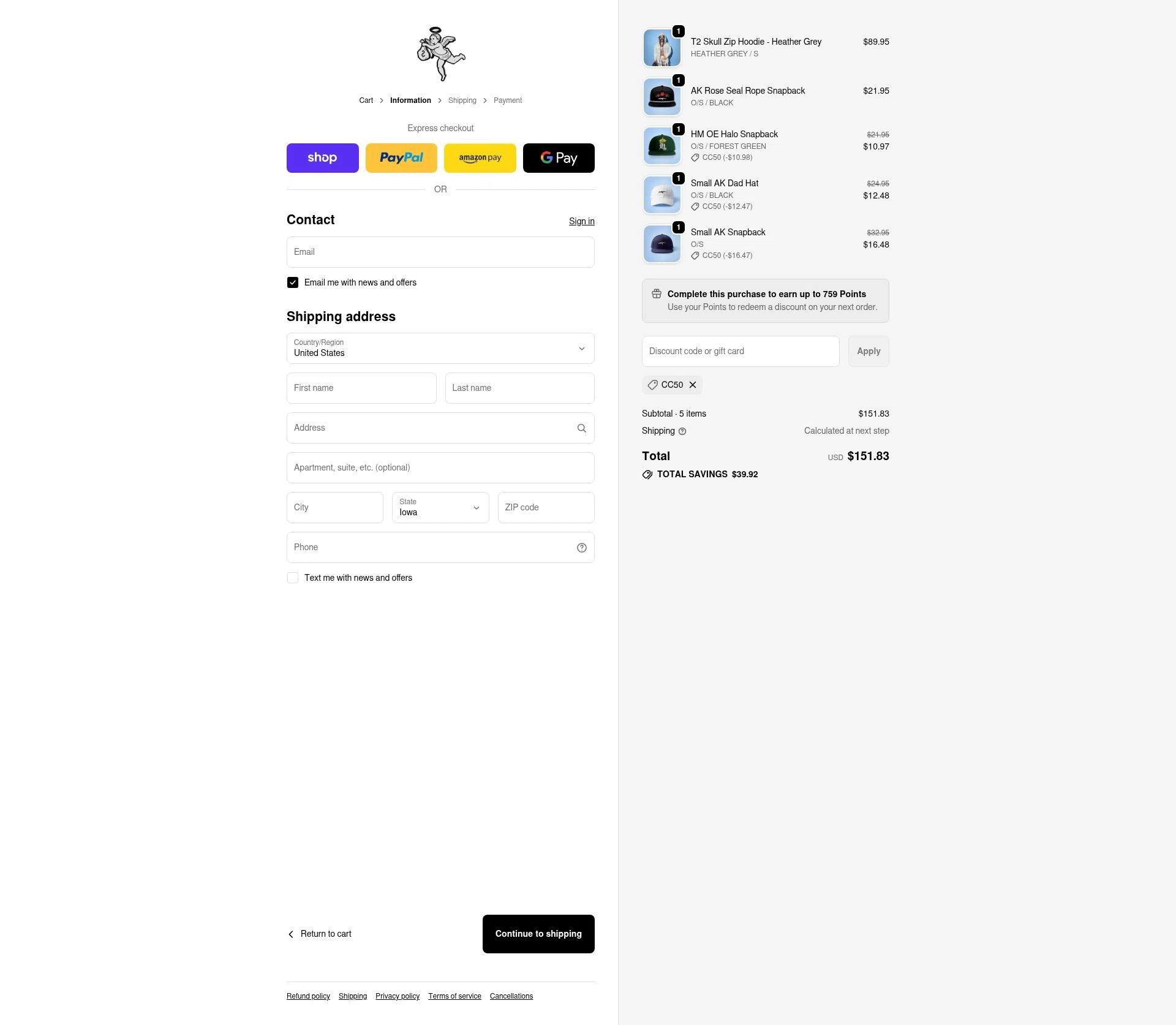 Hastamuerte checkout page showing Hastamuerte discount code box | Screenshot taken by SimplyCodes community member on Feb 19, 2026