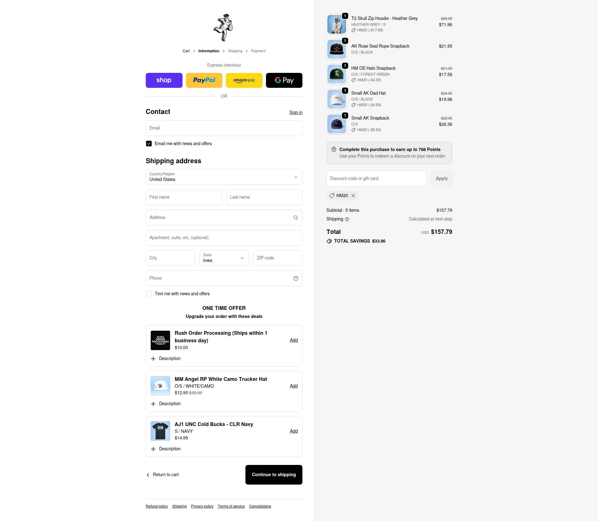 Hastamuerte checkout page showing Hastamuerte discount code box | Screenshot taken by SimplyCodes community member on Feb 19, 2026