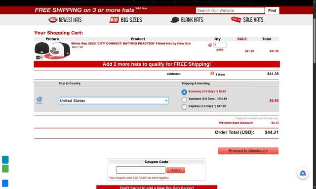 Hatland checkout page showing Hatland coupon code box | Screenshot taken by SimplyCodes community member on Jul 24, 2025