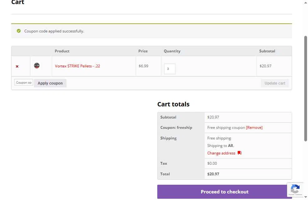 HatsanUSA checkout page showing HatsanUSA coupon code box | Screenshot taken by SimplyCodes community member on Dec 7, 2025