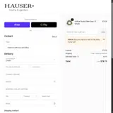 Hauser Stores coupon verification screenshot
