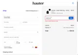 Hauter Water coupon verification screenshot