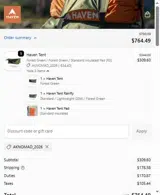 AKNOMAD_2026 coupon verification screenshot
