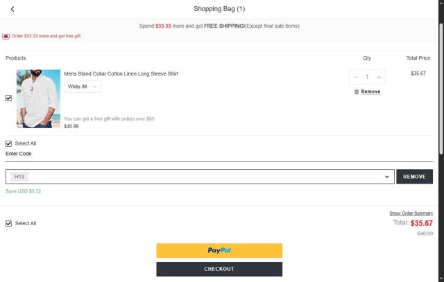 Hawalili checkout page showing Hawalili coupon code box | Screenshot taken by SimplyCodes community member on Aug 14, 2025