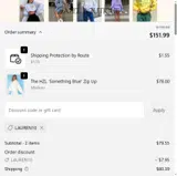Hazel Boutique coupon verification screenshot