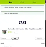 Haze Store coupon verification screenshot