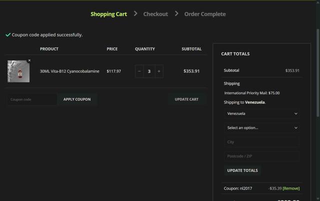 HcgRx checkout page showing HcgRx coupon code box | Screenshot taken by SimplyCodes community member on Jul 25, 2025