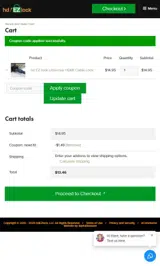 hdEZlock, LLC coupon verification screenshot