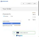 LightroomFanatic coupon verification screenshot