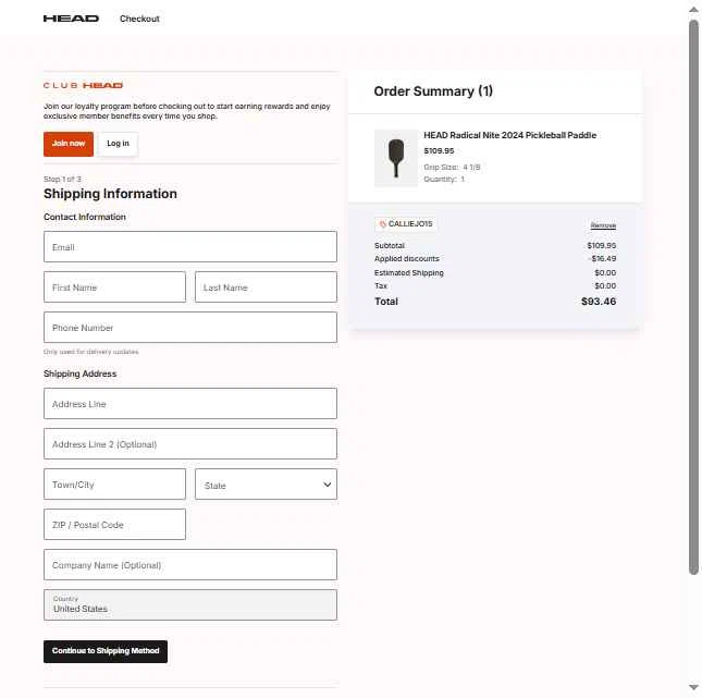 HEAD checkout page showing HEAD discount code box | Screenshot taken by SimplyCodes community member on Dec 10, 2025