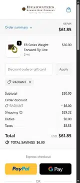 RADIANT coupon verification screenshot