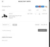 Healthy Rips coupon verification screenshot