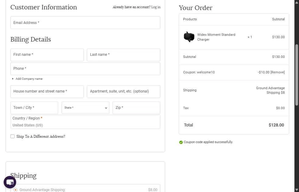 Hears Hearing & Hearables checkout page showing Hears Hearing & Hearables promo code box | Screenshot taken by SimplyCodes community member on Nov 28, 2025