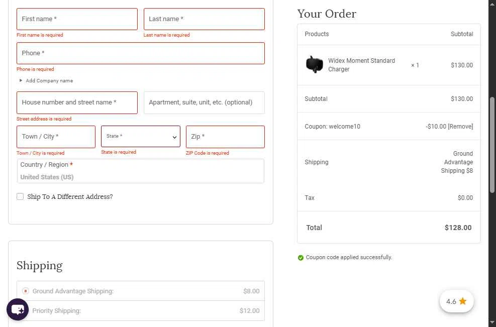 Hears Hearing & Hearables checkout page showing Hears Hearing & Hearables promo code box | Screenshot taken by SimplyCodes community member on Dec 27, 2025