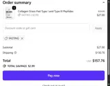 Fasting coupon verification screenshot