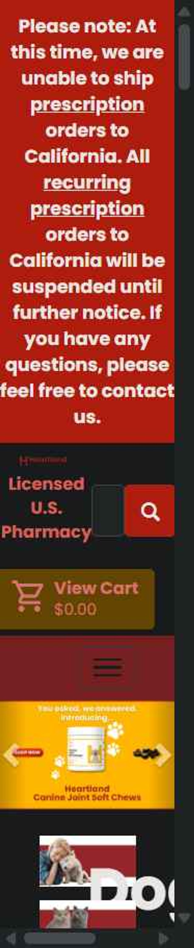 Heartland Vet Supply checkout page showing Heartland Vet Supply coupon code box | Screenshot taken by SimplyCodes community member on Jul 23, 2025