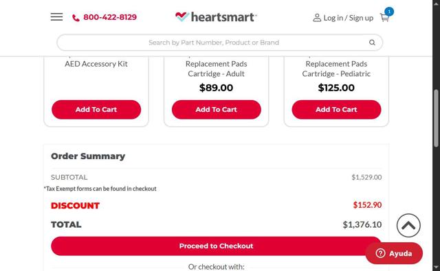 Heartsmart.com checkout page showing Heartsmart.com promo code box | Screenshot taken by SimplyCodes community member on Sep 5, 2025
