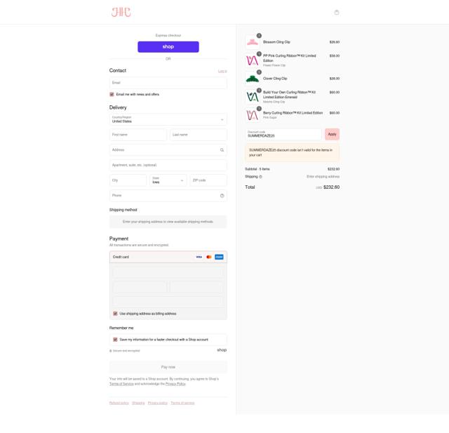 Heatless Hair checkout page showing Heatless Hair promo code box | Screenshot taken by SimplyCodes community member on Sep 3, 2025