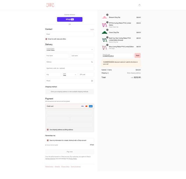 Heatless Hair checkout page showing Heatless Hair promo code box | Screenshot taken by SimplyCodes community member on Aug 26, 2025