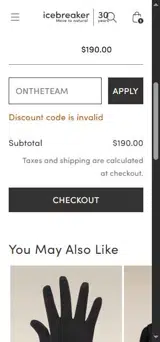 ONTHETEAM coupon verification screenshot
