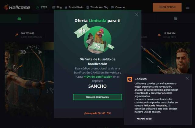 Hellcase checkout page showing Hellcase promo code box | Screenshot taken by SimplyCodes community member on Sep 16, 2025