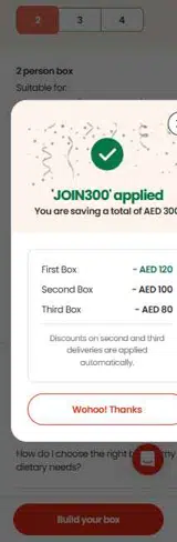 Hello Chef coupon verification screenshot