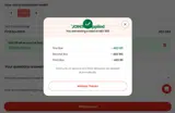 Hello Chef coupon verification screenshot